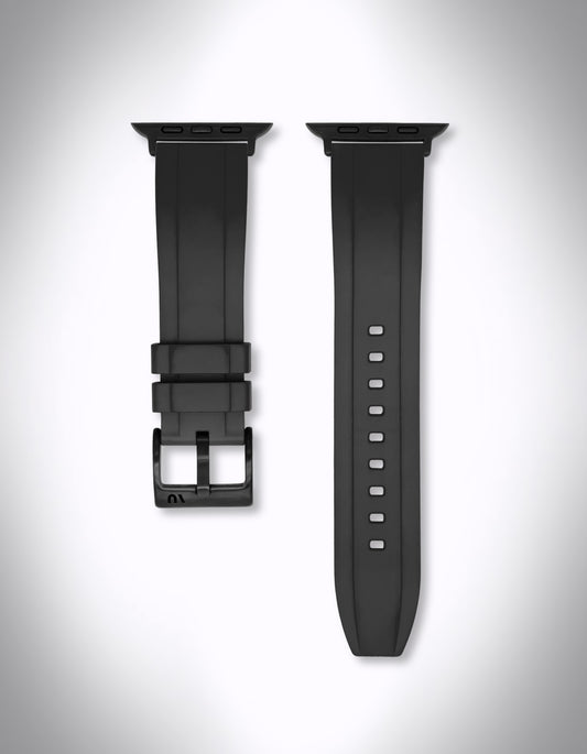 Apple Watch Ultra 2 Premium-Armband „Eris“ – 22 mm, FKM, Schwarz