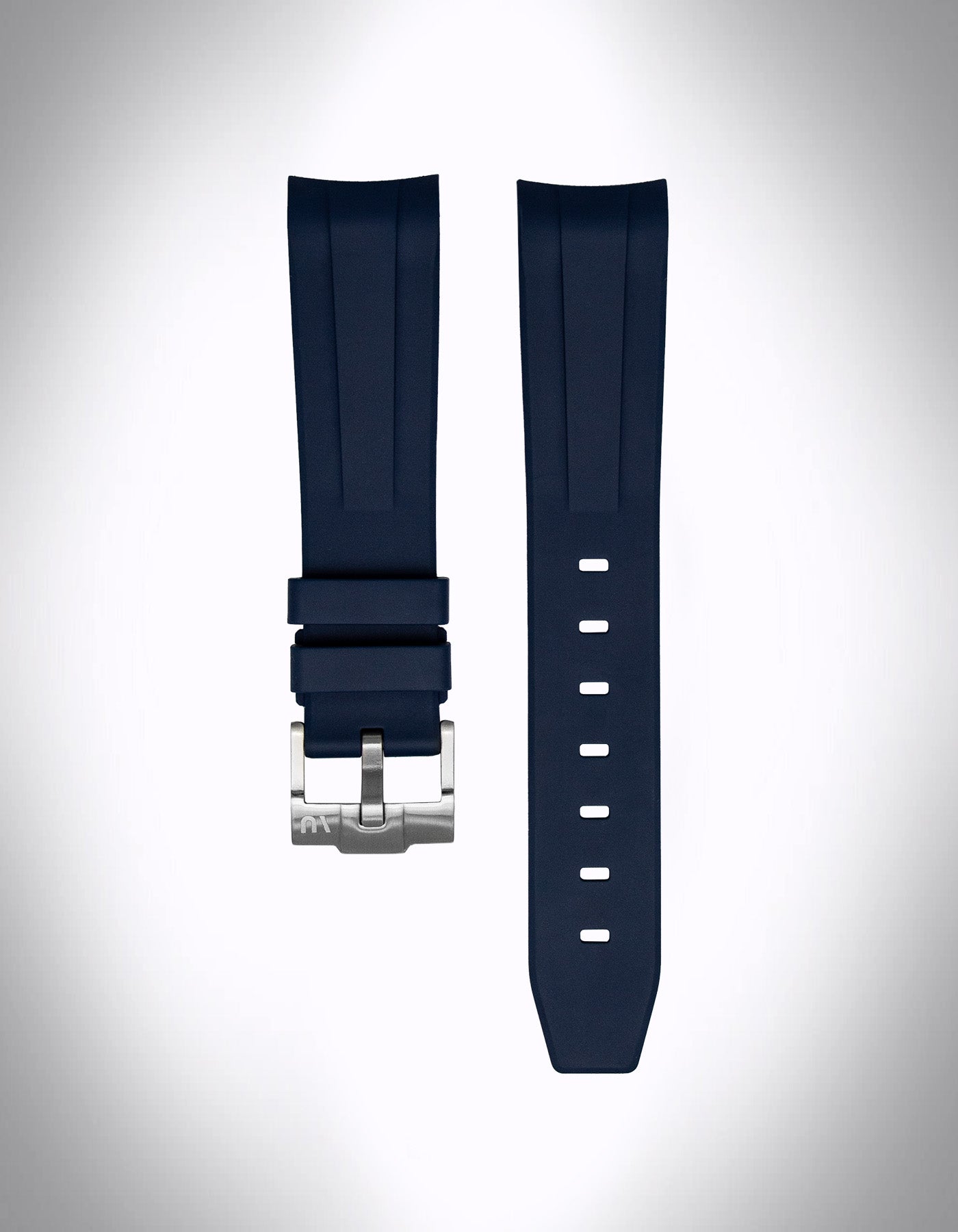 Kautschuk-Uhrenarmband für OMEGA X Swatch Speedmaster MoonSwatch – 20 mm, Curved, Blau
