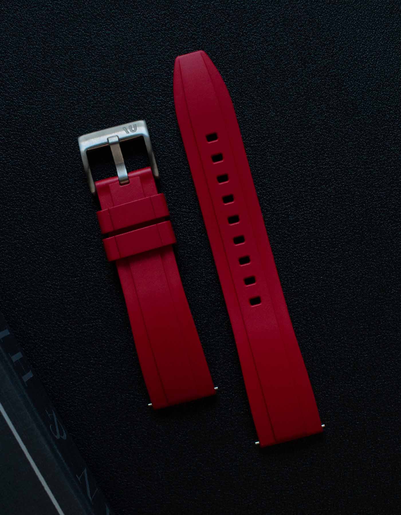 FKM-Premium-Uhrenarmband „Solaris“ – 20 mm, Klassisch, Rot