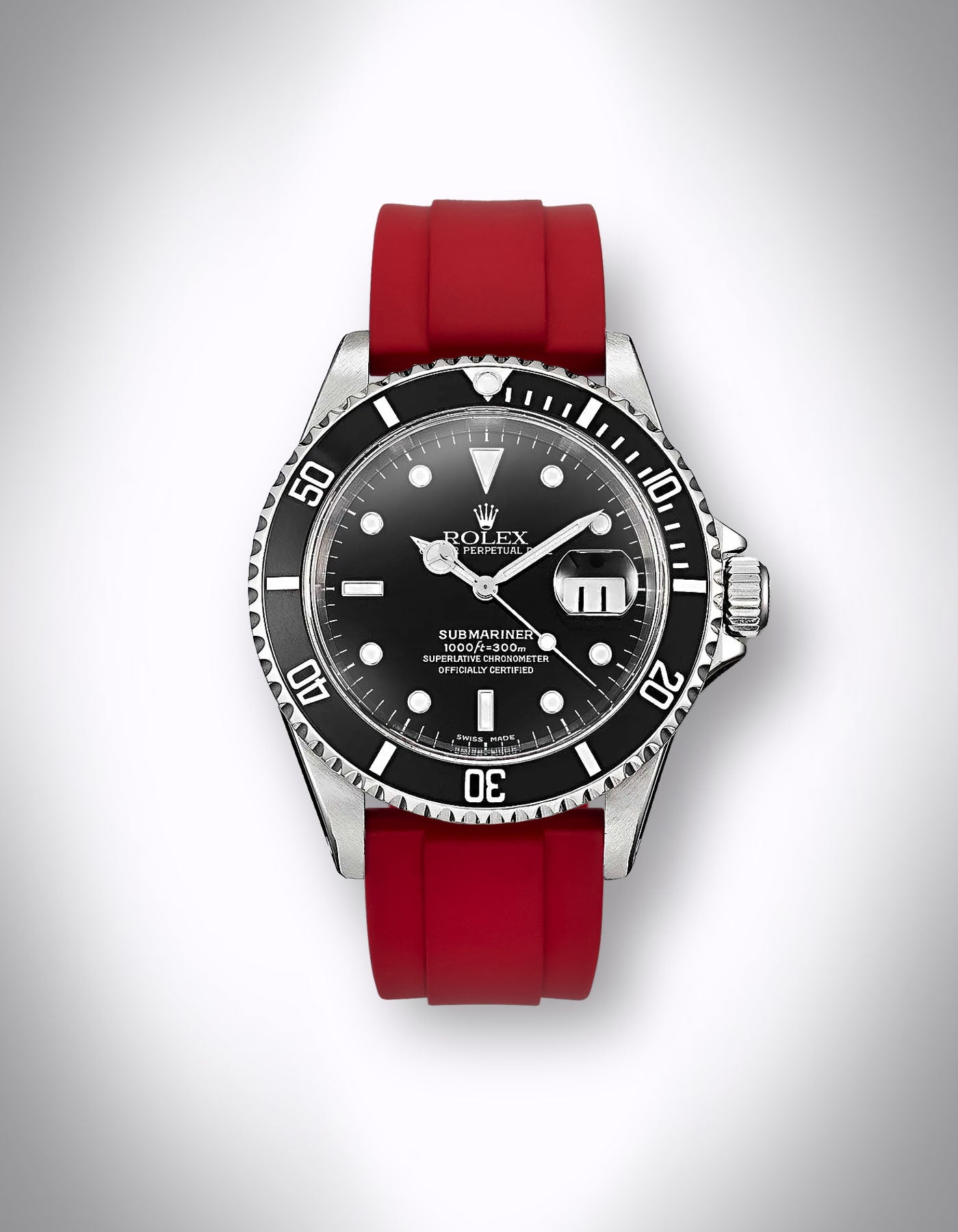 FKM-Premium-Uhrenarmband „Solaris“ – 20 mm, Klassisch, Rot