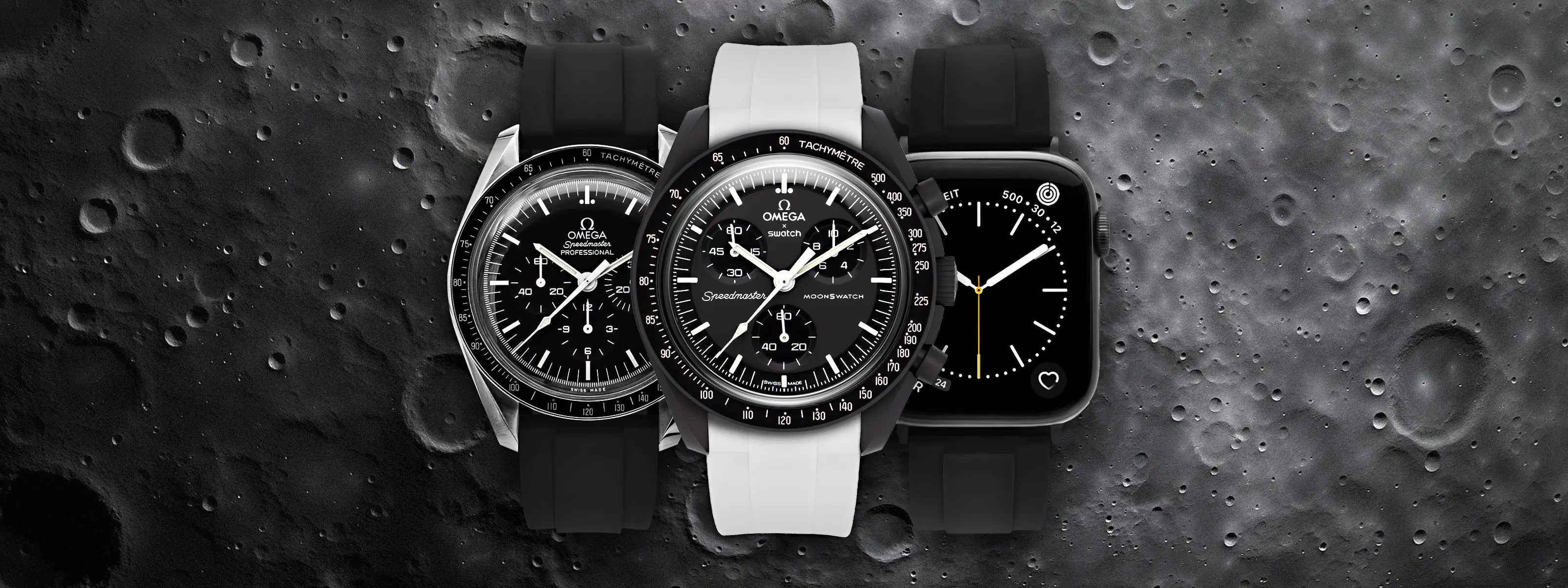 OMEGA MoonSwatch Speedmaster Apple Watch Uhrenarmband